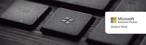 Tastatur mit Microsoft Partnerlogo