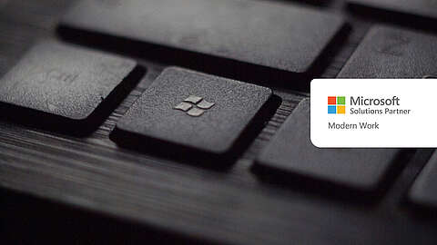 Tastatur mit Microsoft Partnerlogo